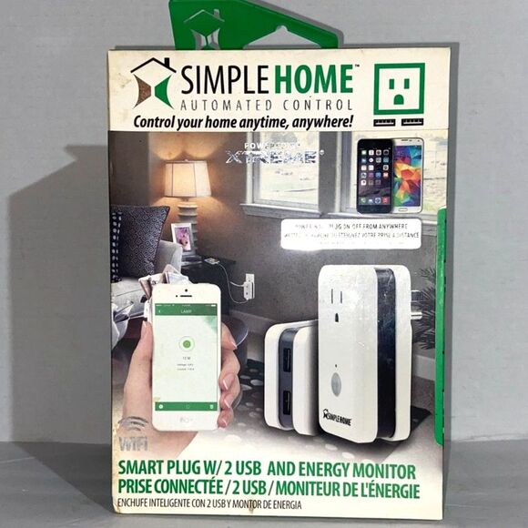 Simple Home Xtreme WiFi Smart Controll Wall Outlet Smart Plug Home Security - Picture 4 of 5